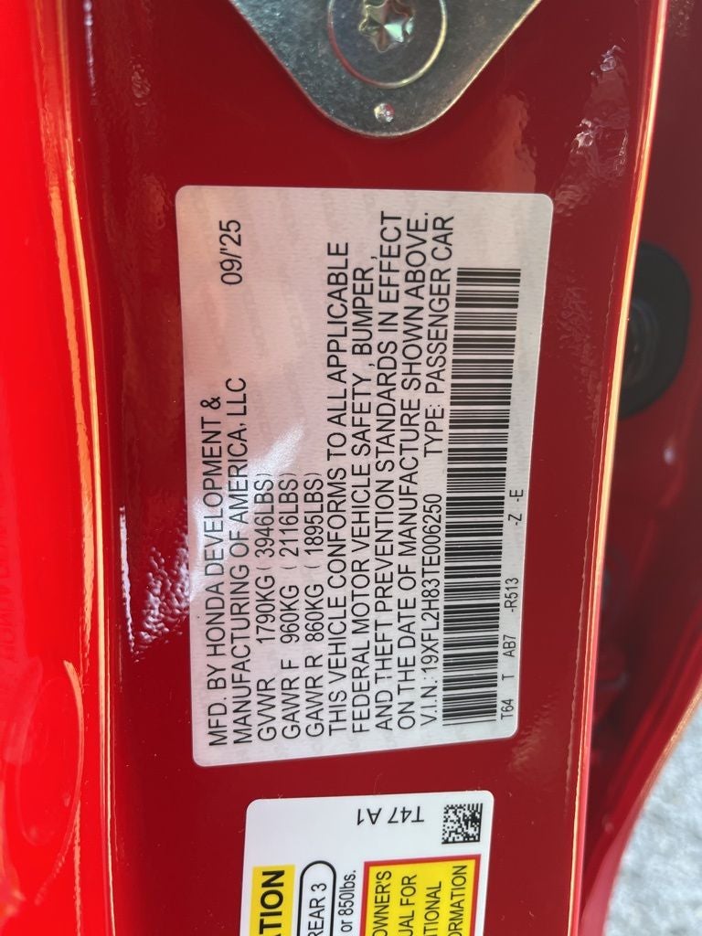 2026 Honda Civic Sport