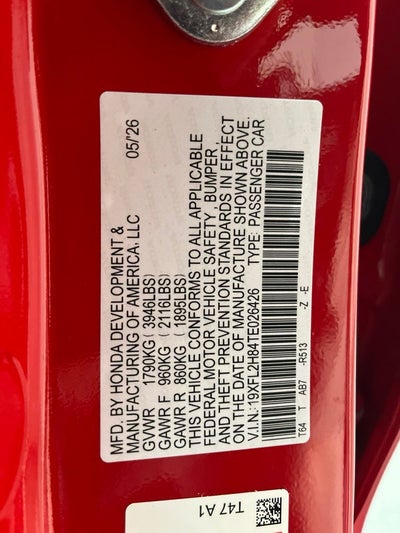 2026 Honda Civic Sport