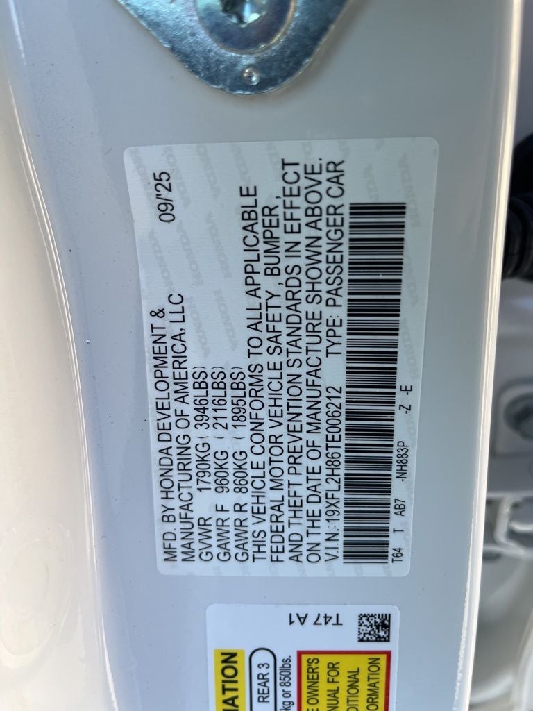 2026 Honda Civic Sport