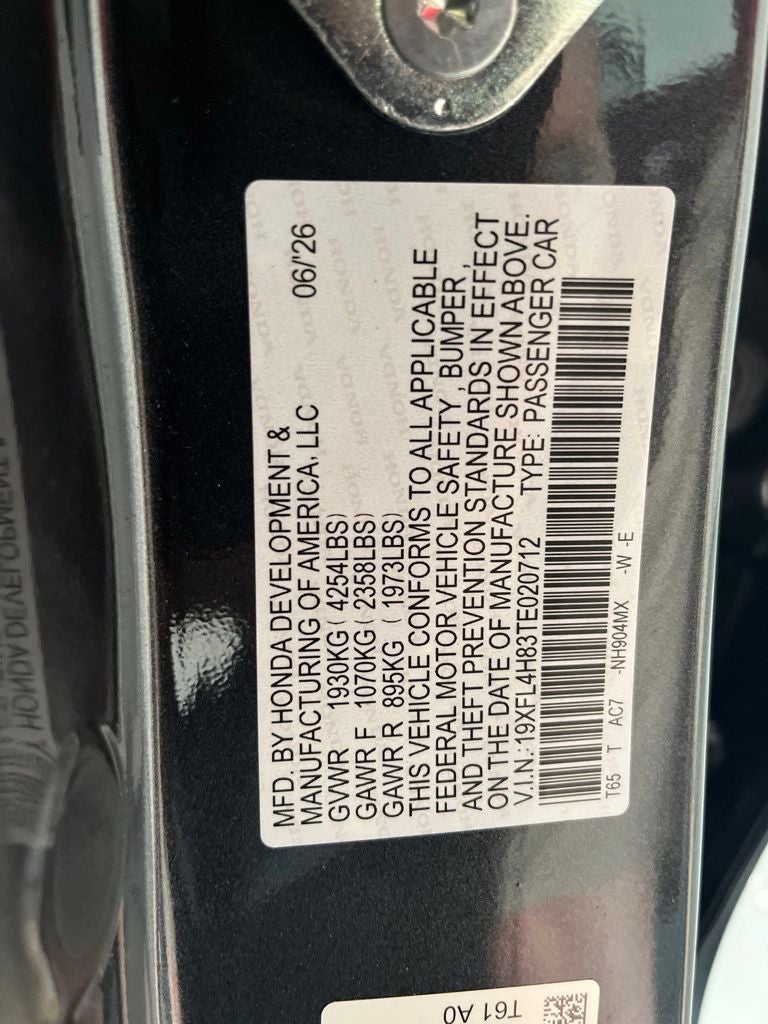 2026 Honda Civic Hybrid Sport