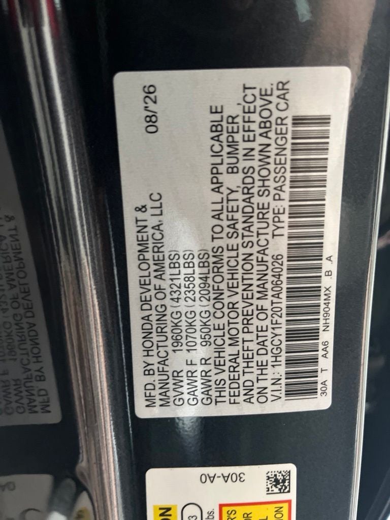 2026 Honda Accord LX
