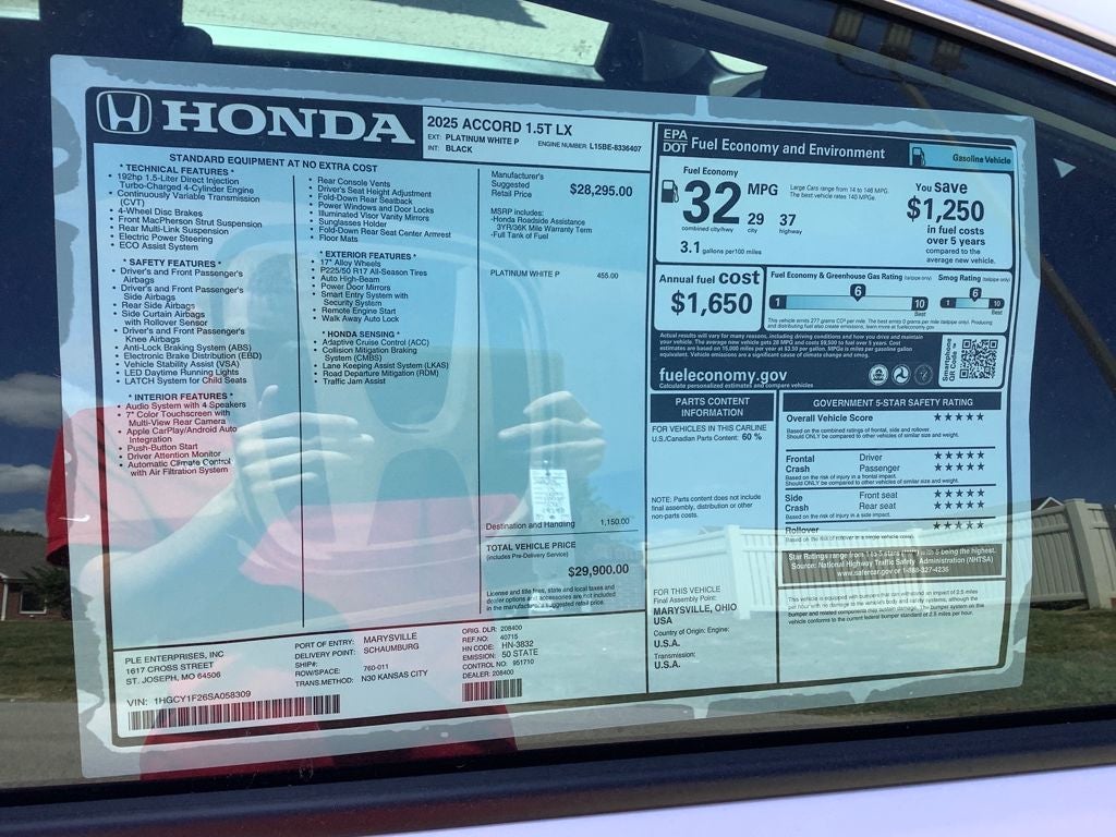 2025 Honda Accord LX