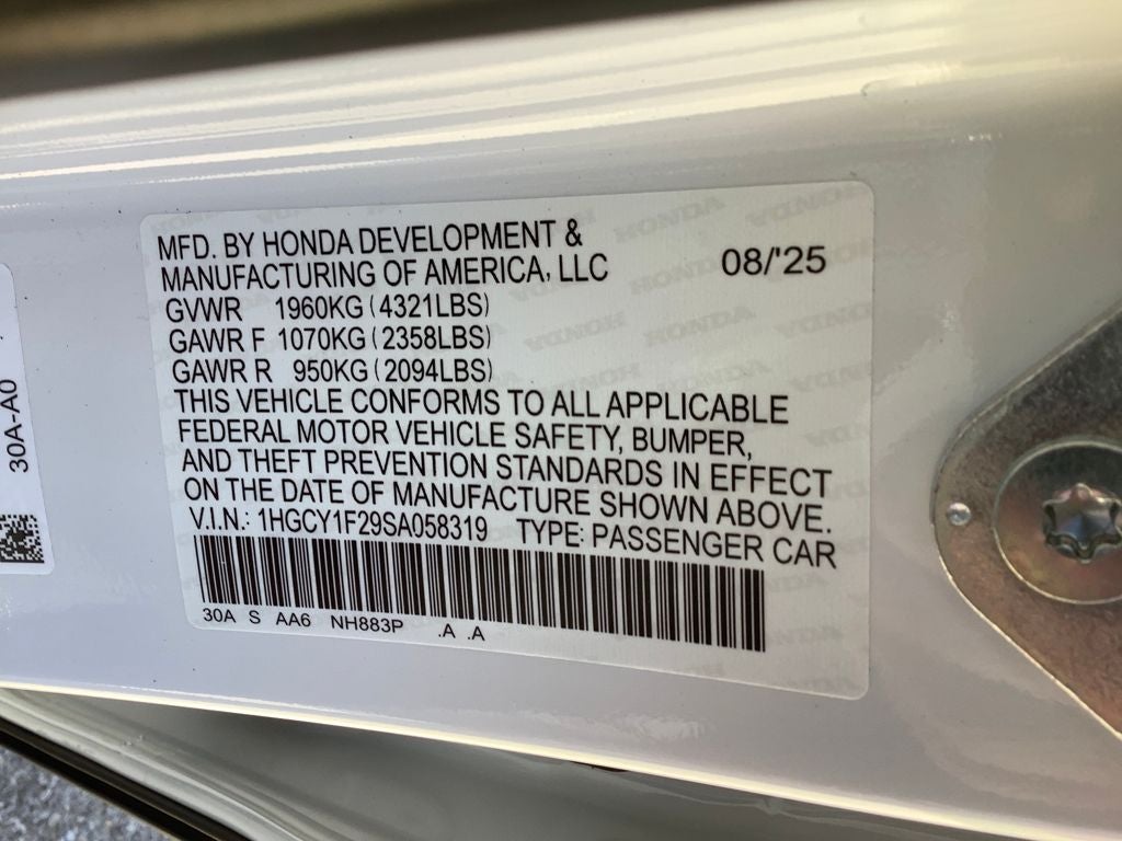 2025 Honda Accord LX