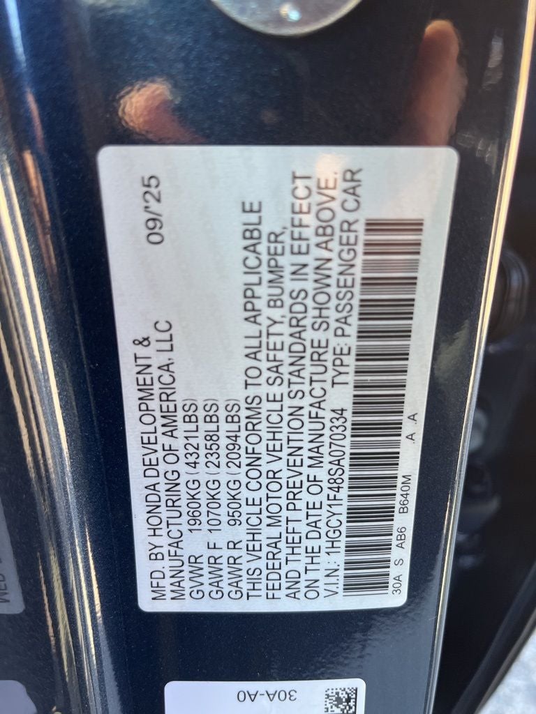 2025 Honda Accord SE