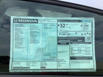 2025 Honda Accord SE