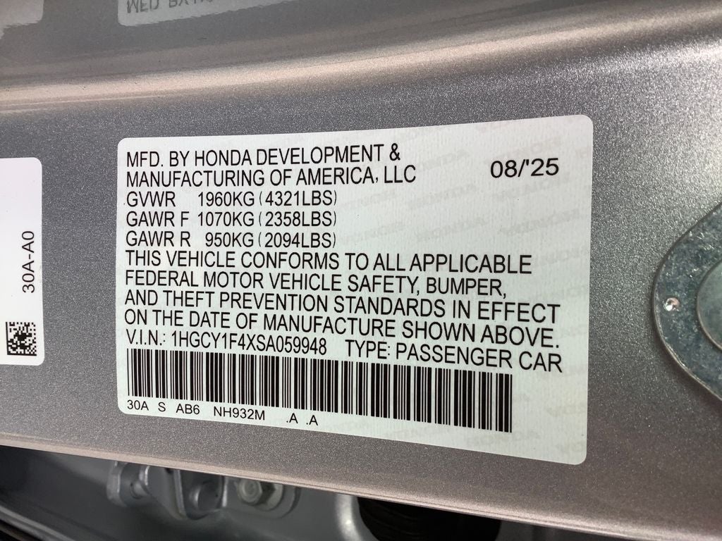 2025 Honda Accord SE