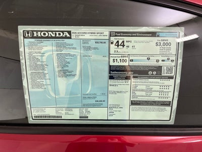 2026 Honda Accord Hybrid Sport