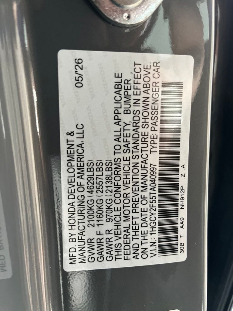 2026 Honda Accord Hybrid Sport