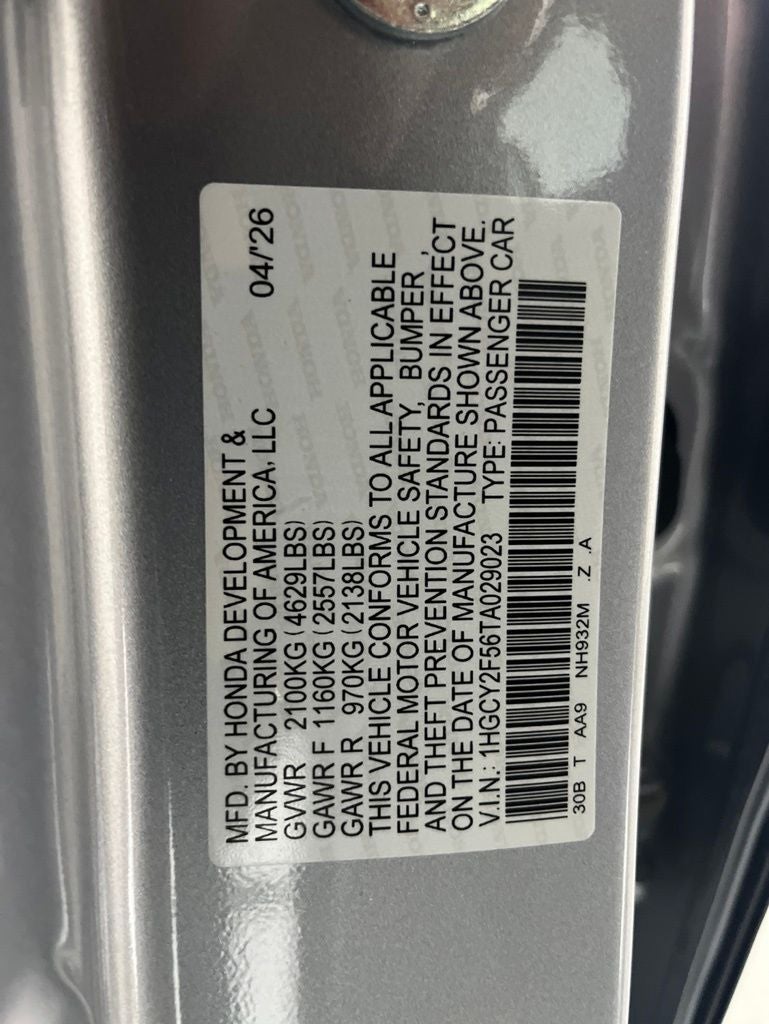 2026 Honda Accord Hybrid Sport
