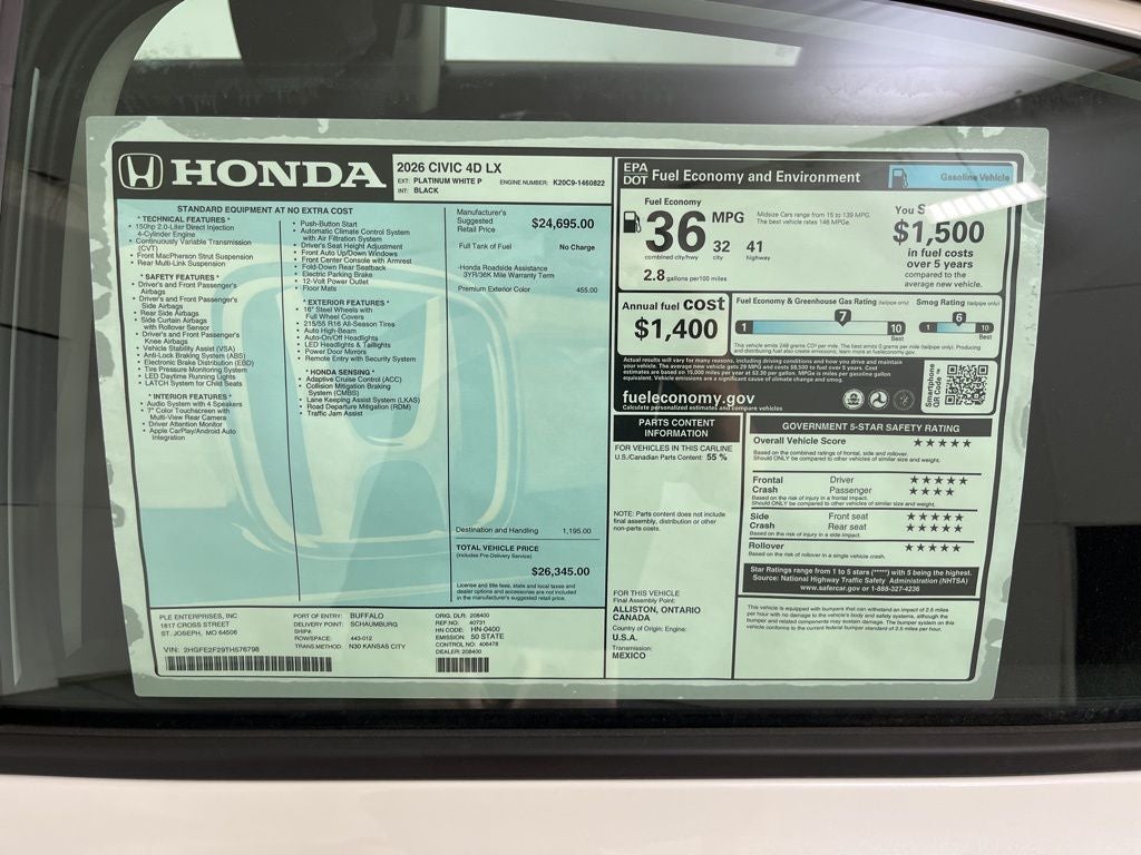 2026 Honda Civic LX