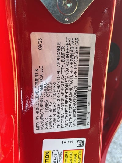 2026 Honda Civic Sport