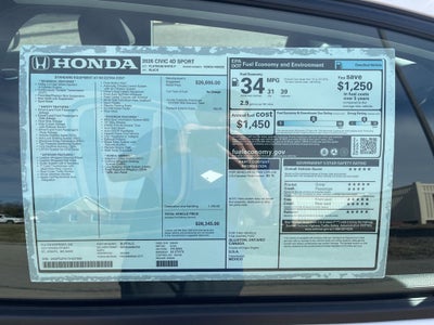 2026 Honda Civic Sport