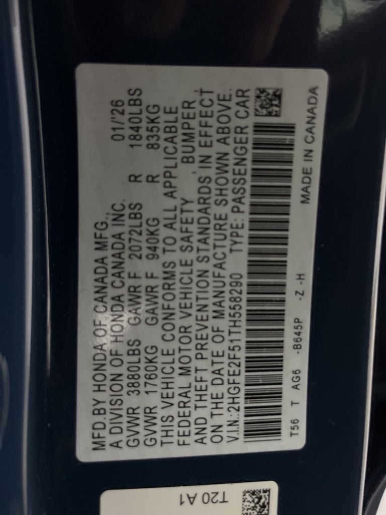 2026 Honda Civic Sport