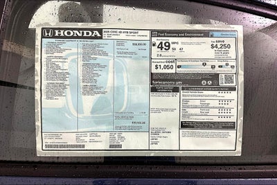 2025 Honda Civic Hybrid Sport