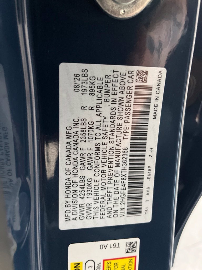 2026 Honda Civic Hybrid Sport
