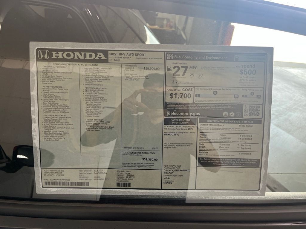 2027 Honda HR-V Sport