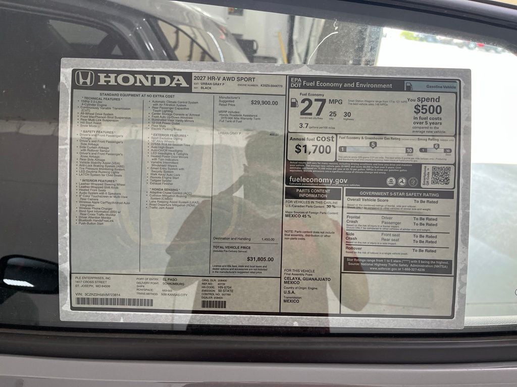 2027 Honda HR-V Sport
