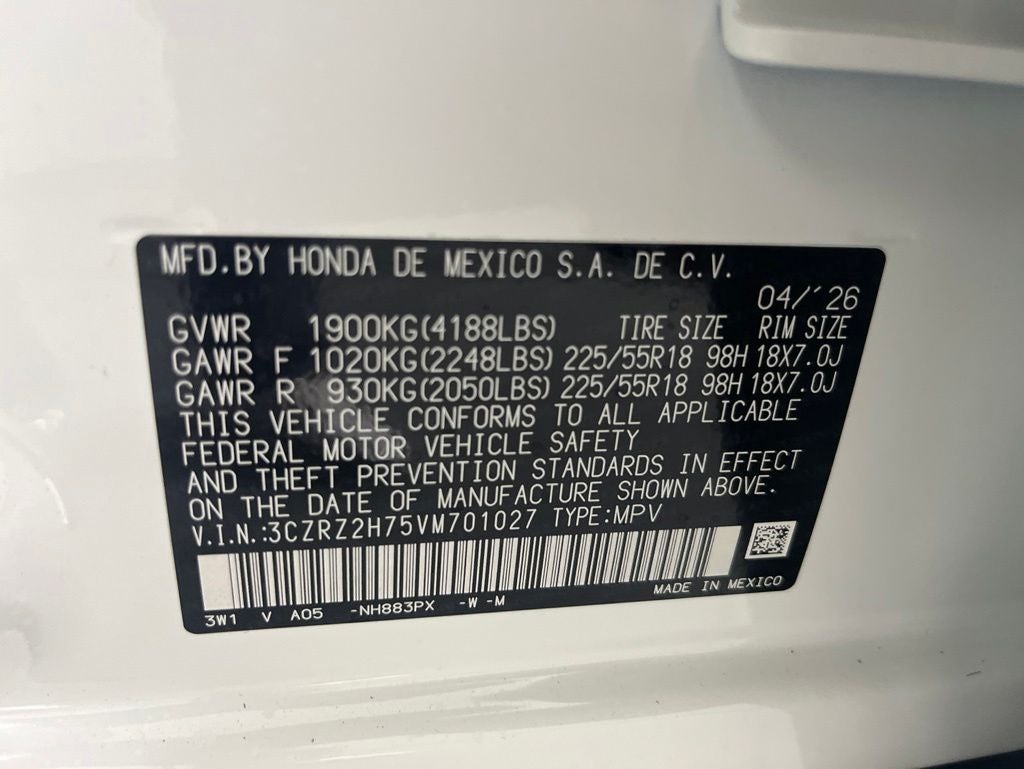 2027 Honda HR-V EX-L