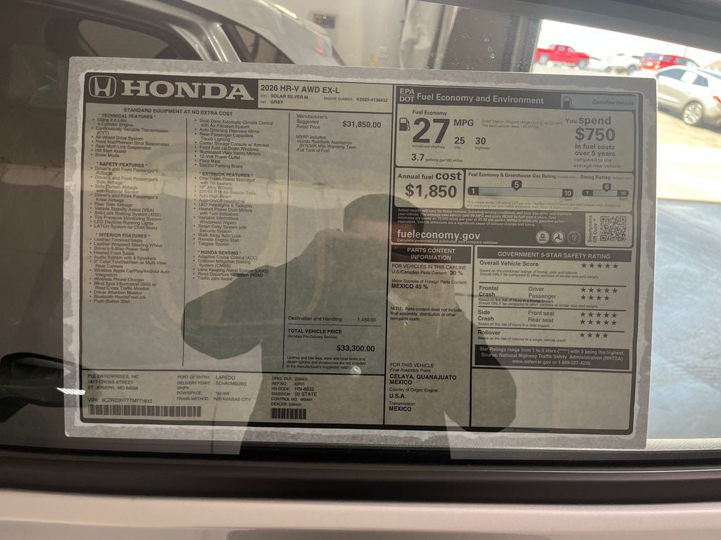 2026 Honda HR-V EX-L