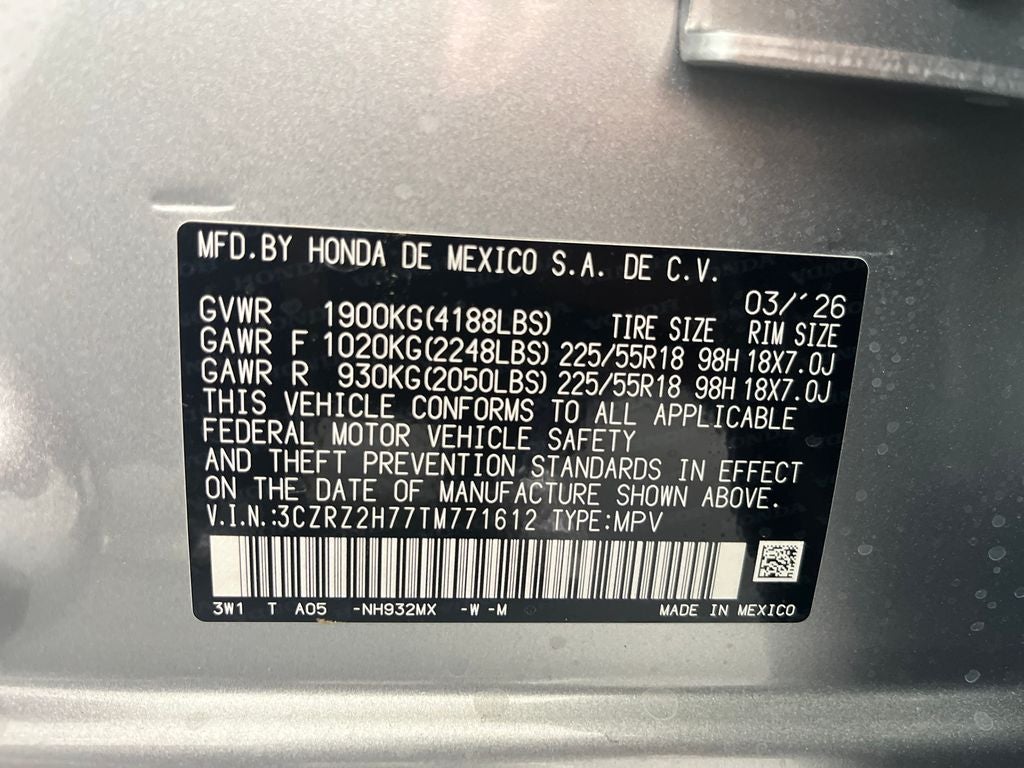 2026 Honda HR-V EX-L