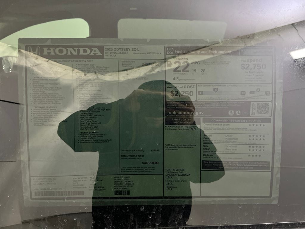 2026 Honda Odyssey EX-L