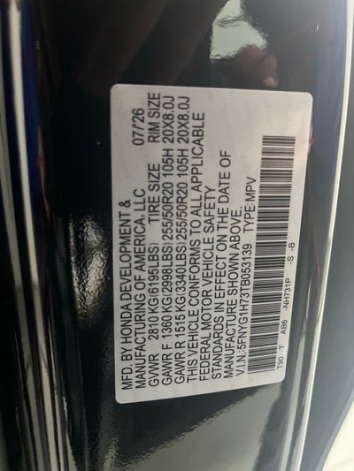 2026 Honda Pilot Touring