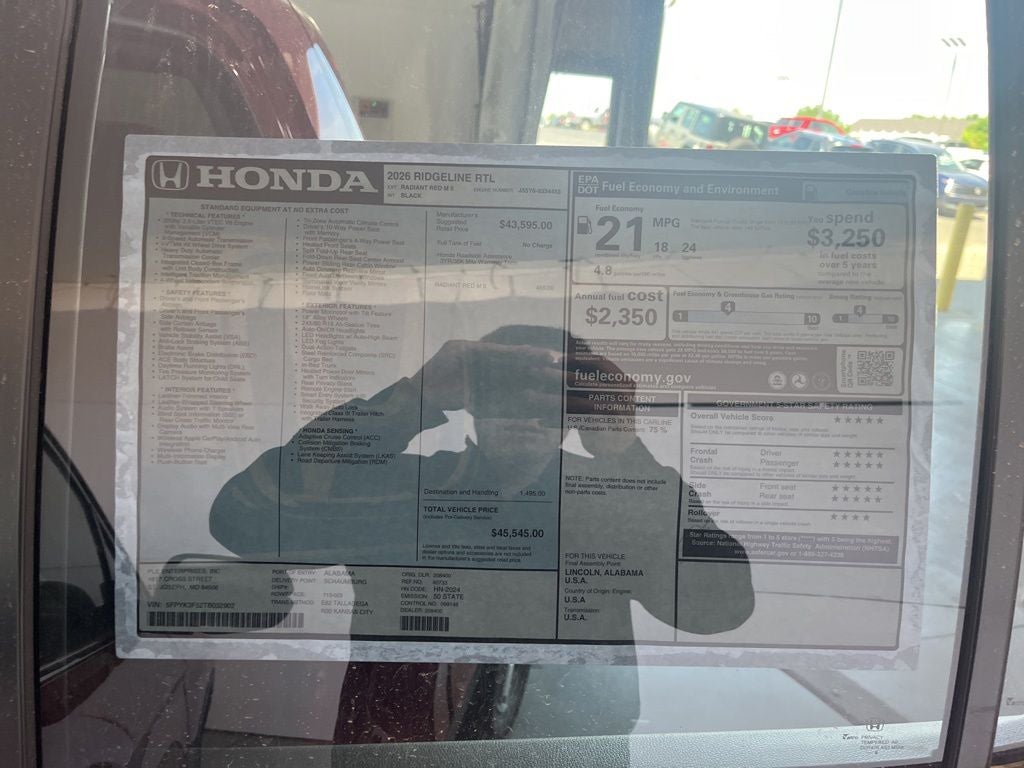 2026 Honda Ridgeline RTL