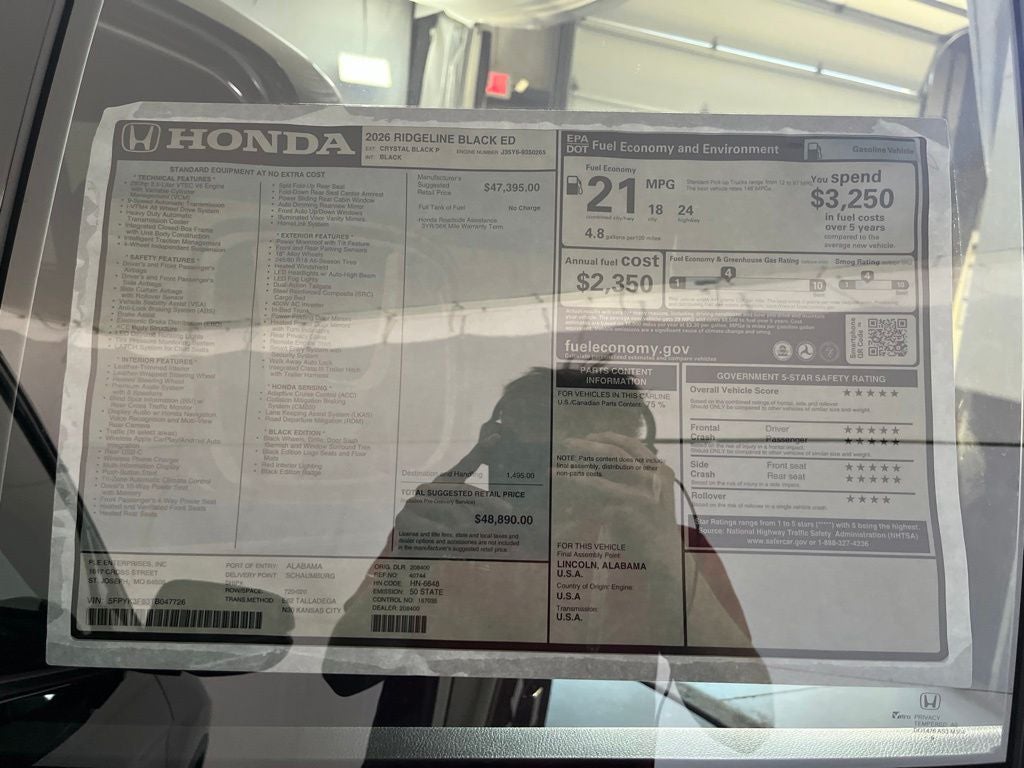 2026 Honda Ridgeline Black Edition - Photo 41