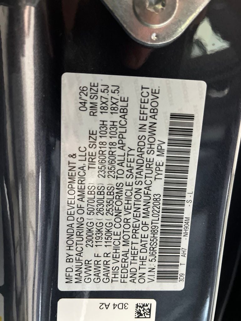 2026 Honda CR-V Hybrid Sport-L