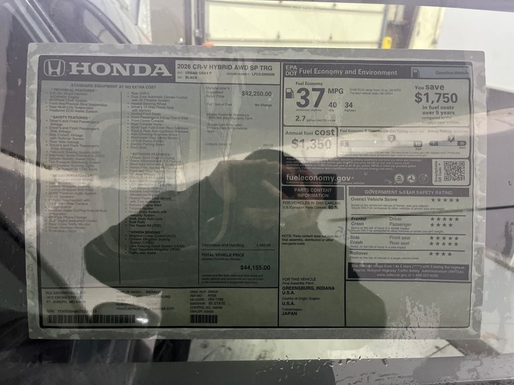 2026 Honda CR-V Hybrid Sport-L