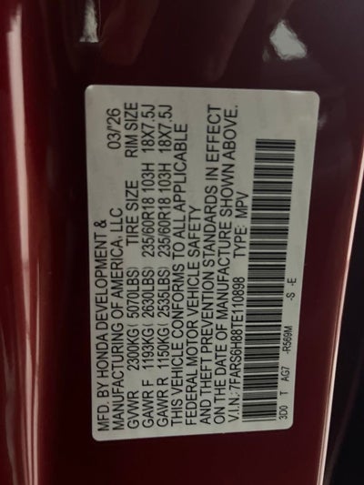 2026 Honda CR-V Hybrid Sport-L
