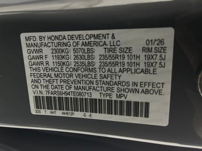 2026 Honda CR-V Hybrid Sport Touring