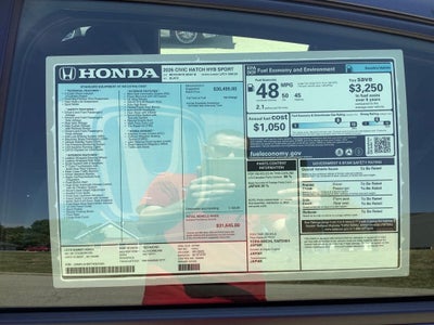 2026 Honda Civic Hybrid Sport