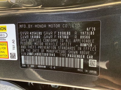 2026 Honda Civic Hybrid Sport