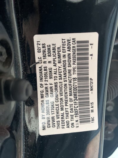 2021 Honda Civic EX