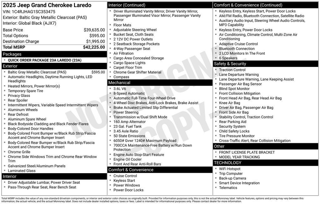 2025 Jeep Grand Cherokee Laredo