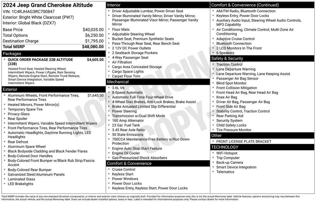 2024 Jeep Grand Cherokee Altitude