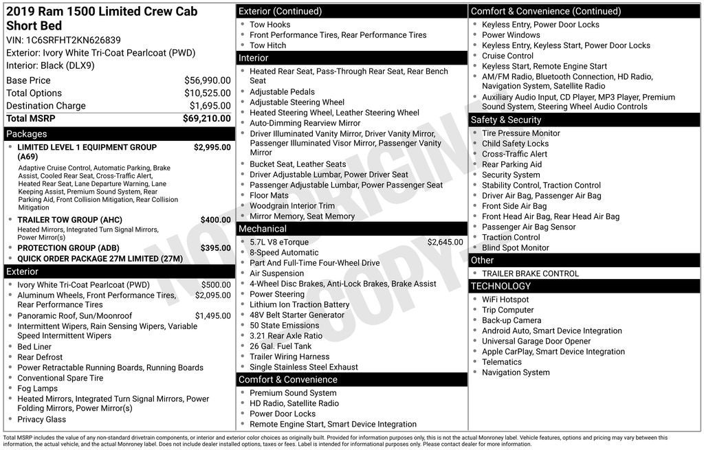 2019 RAM 1500 Limited