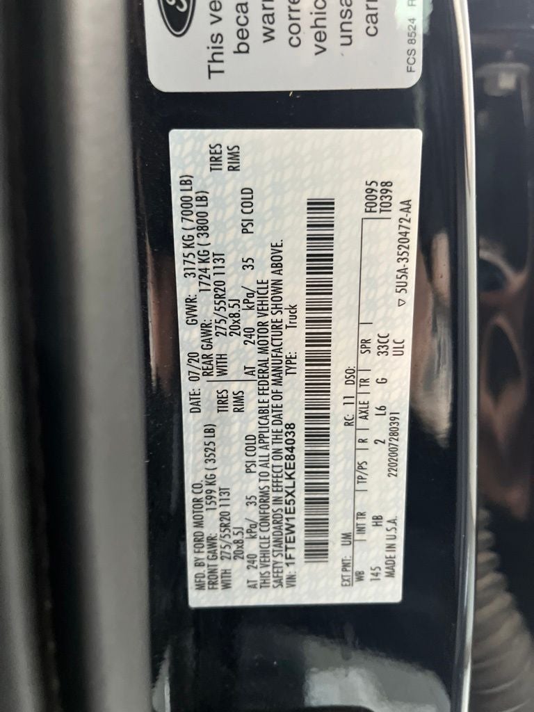 2020 Ford F-150 Lariat