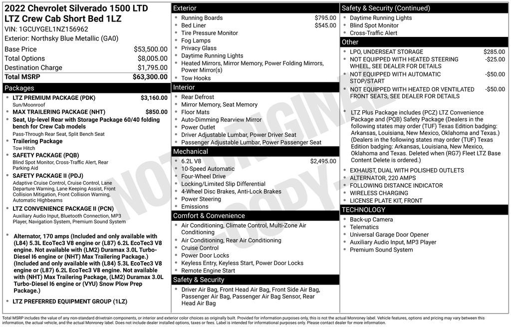 2022 Chevrolet Silverado 1500 LTD LTZ