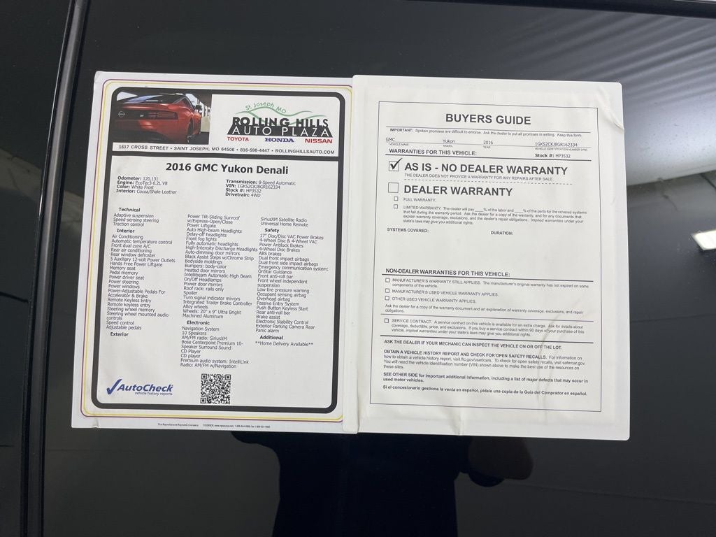 2016 GMC Yukon Denali