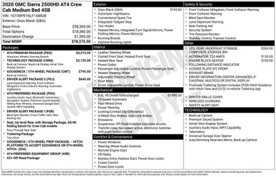 2020 GMC Sierra 2500HD AT4