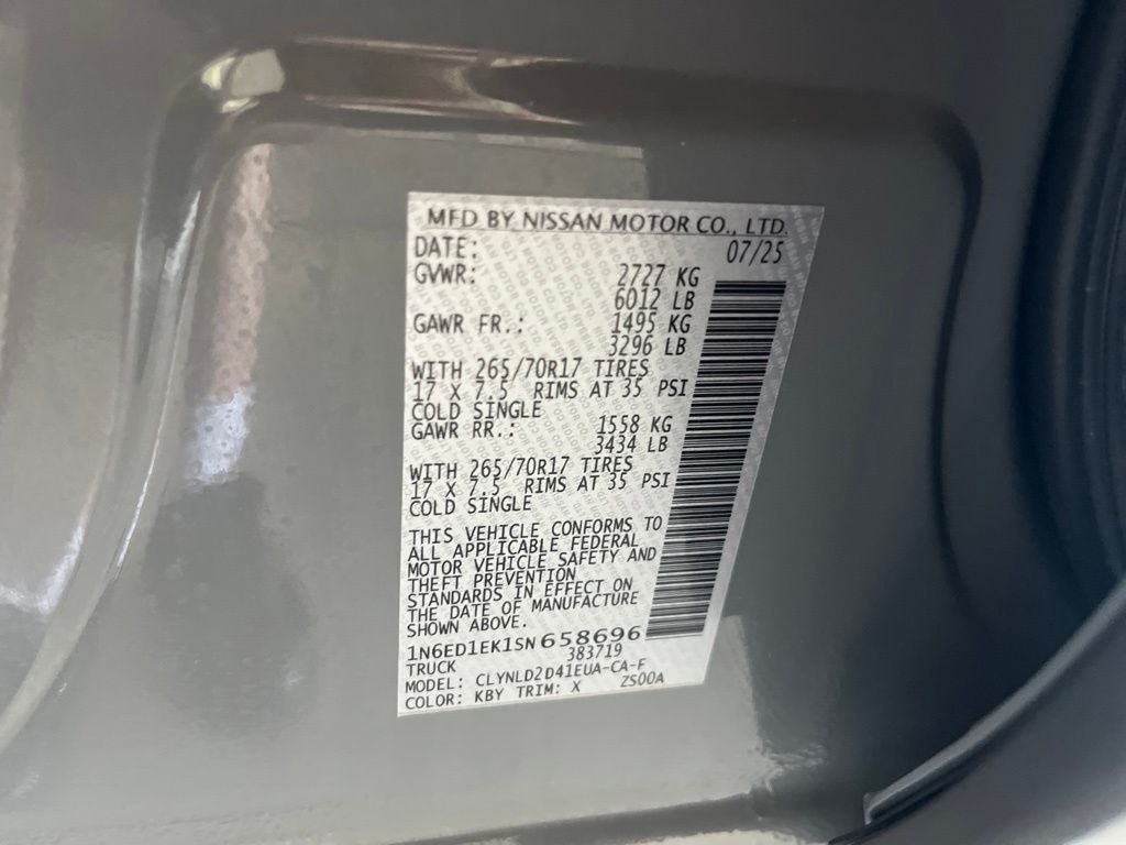 2025 Nissan Frontier PRO-4X
