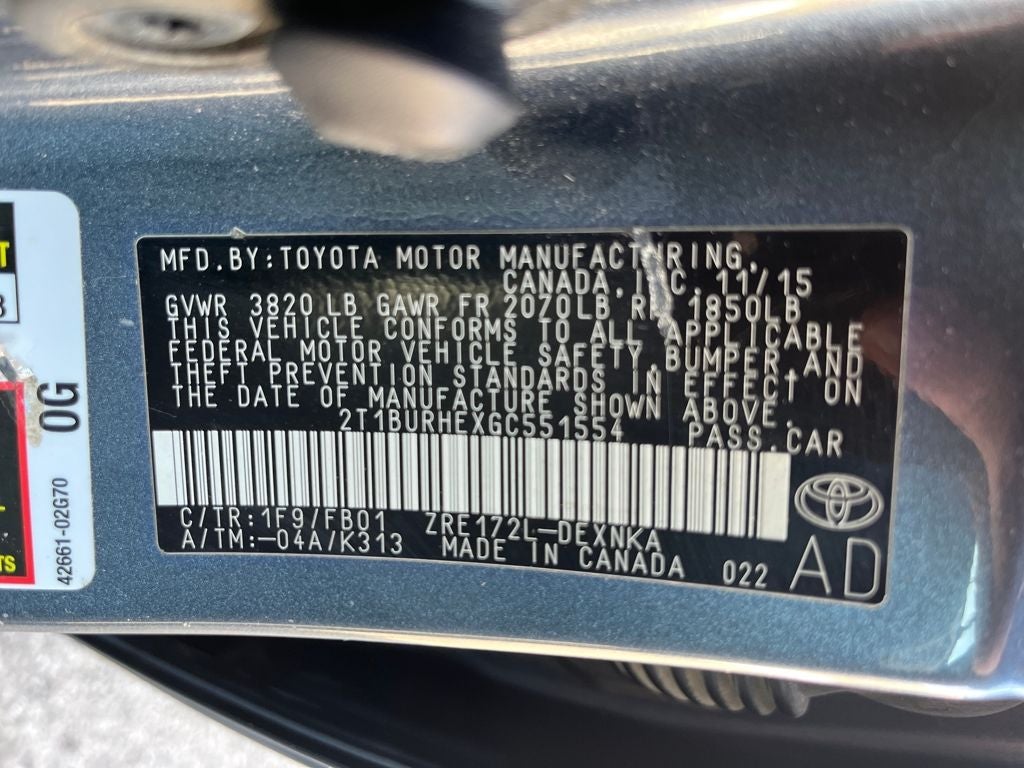 2016 Toyota Corolla LE