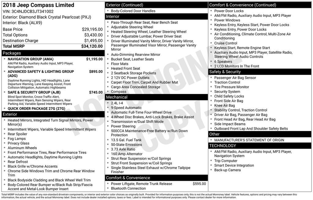 2018 Jeep Compass Limited