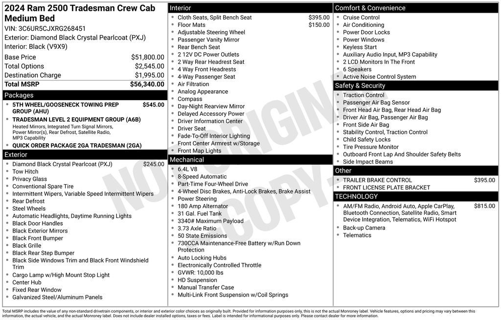 2024 RAM 2500 Tradesman