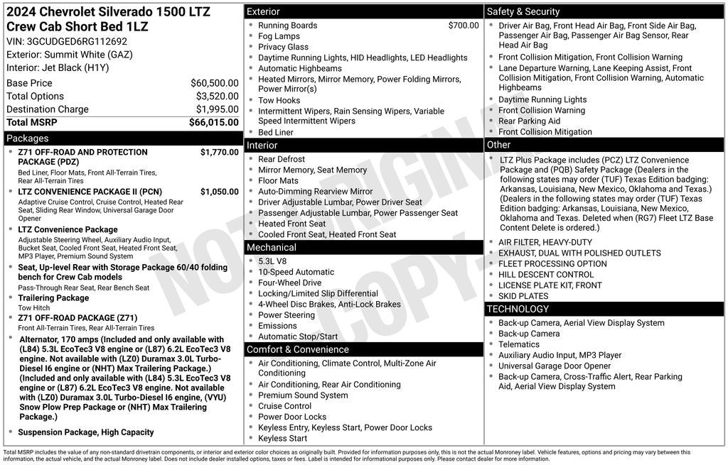 2024 Chevrolet Silverado 1500 LTZ
