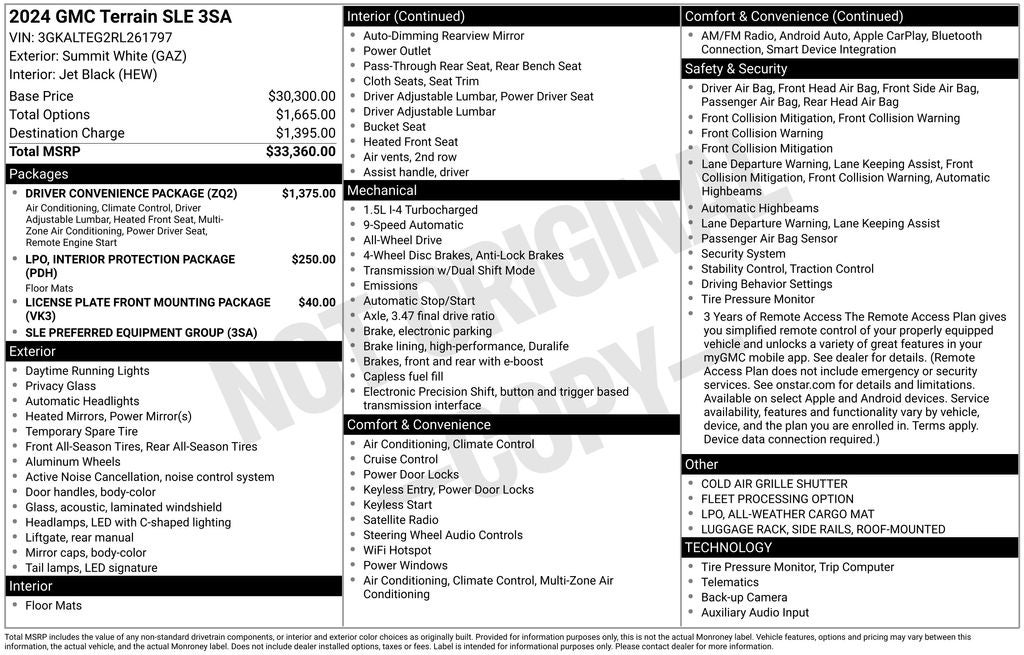 2024 GMC Terrain SLE