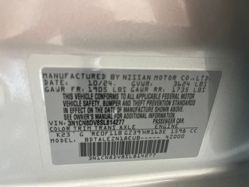 2025 Nissan Versa 1.6 S