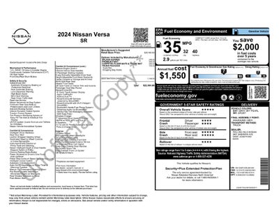 2024 Nissan Versa 1.6 SR